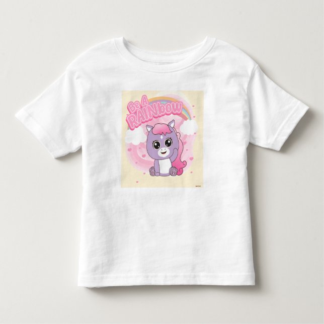 Camiseta De Bebé Be a Rainbow: Colección de amigos animales (Anverso)