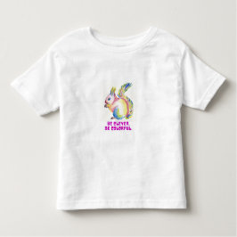 Camiseta De Bebé Be Clever. Be Colorful - Watercolor Squirrel