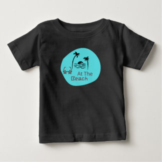 Camiseta De Bebé Beach Baby Gris 