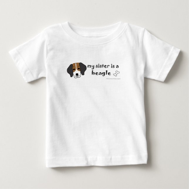 Camiseta De Bebé beagle (Anverso)