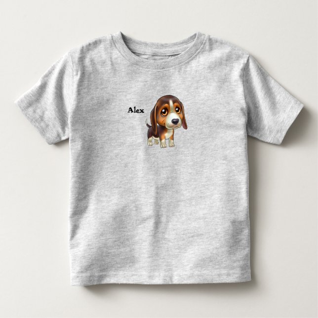 Camiseta De Bebé Beagle Puppy Personalizado (Anverso)