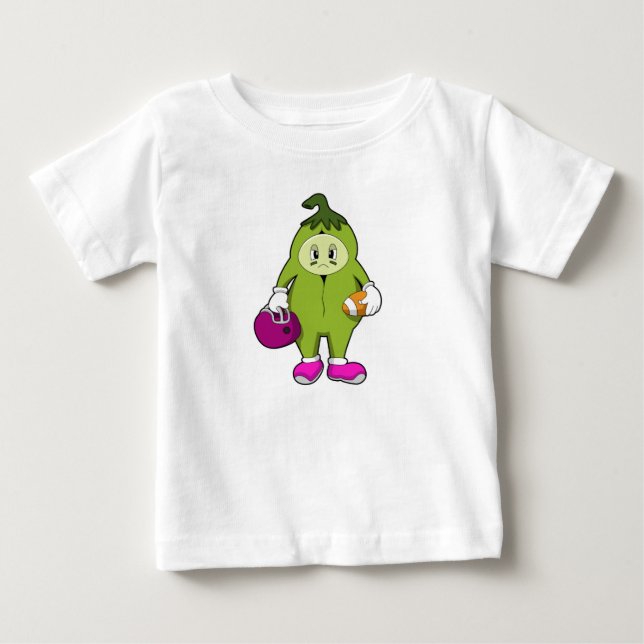 Camiseta De Bebé Bean en deportes de fútbol (Anverso)