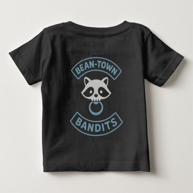 Camiseta De Bebé Bean Town Bandit Child T-Shirt Blue (Reverso)