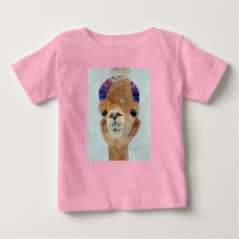 Camiseta De Bebé Beanie Llama