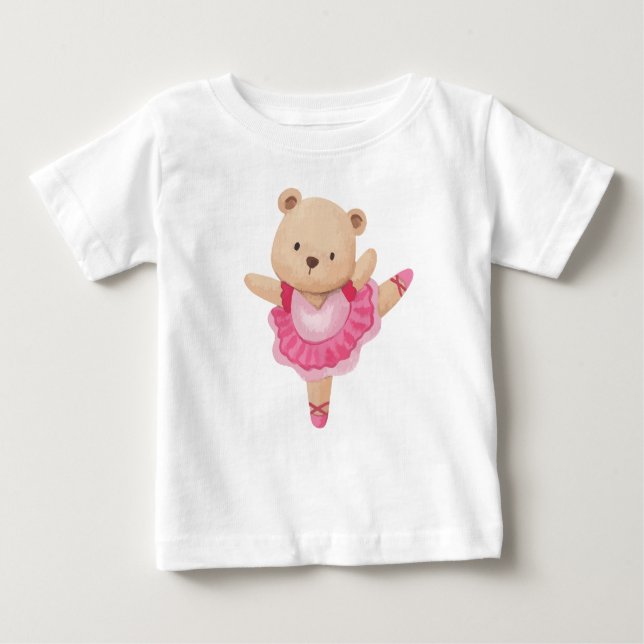 Camiseta De Bebé Bear Ballerina (Anverso)