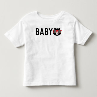 Camiseta De Bebé Bear con gafas de sol Bebé pequeño T-Shirt