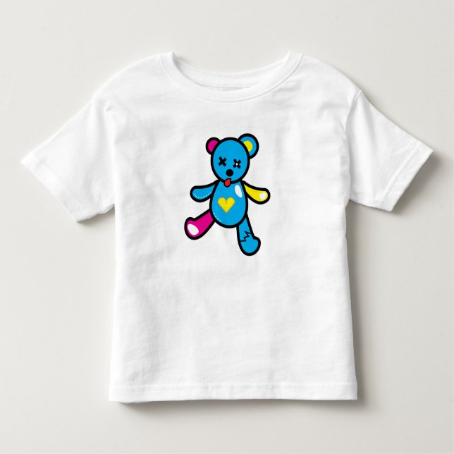 Camiseta De Bebé Bear Friend Blue (Anverso)