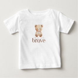 Camiseta De Bebé beary brave childhood cancer sick kids cute 