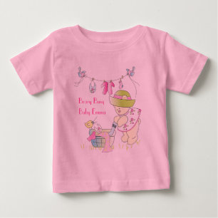 Camiseta De Bebé Beary Busy Personalized Baby T-Shirt