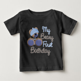 Camiseta De Bebé beary-first-birthday-boy.png