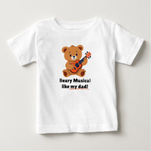 Camiseta De Bebé Beary Musical Like My Dad Toddler T-Shirt