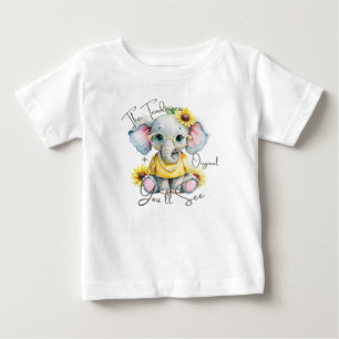 Camiseta De Bebé Beautiful and Tender Elephant Original