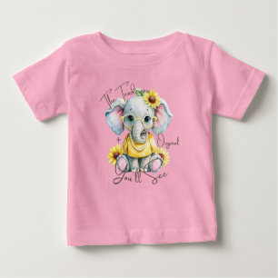 Camiseta De Bebé Beautiful and Tender Elephant Original