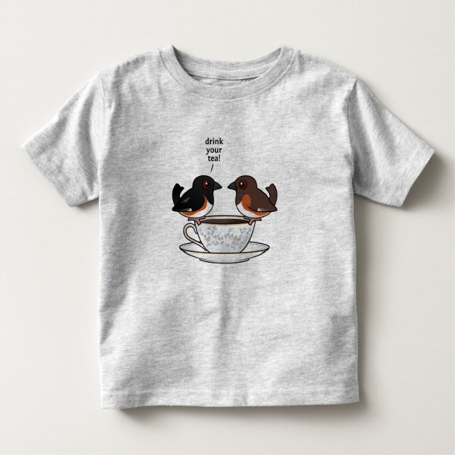 Camiseta De Bebé ¡Beba su té! (Anverso)