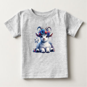 Camiseta De Bebé Bebé Adorable Cabra Toddler T-Shirt