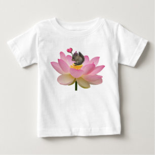 Camiseta De Bebé Bebé Adorablemente dulce Hipster Squirrel Bebé Cam