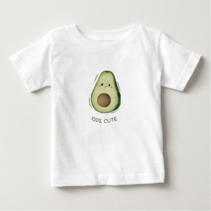 Camiseta De Bebé Bebé Aguacate Adorable Tipografía 100 Por Ciento A