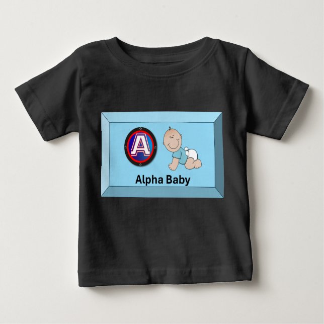 Camiseta De Bebé Bebé alfa (Anverso)