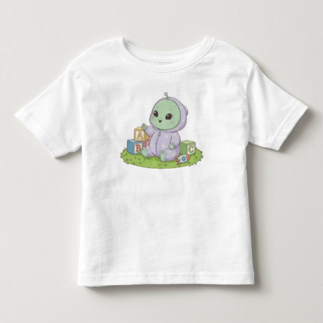 Camiseta De Bebé Bebé Alien (Anverso)