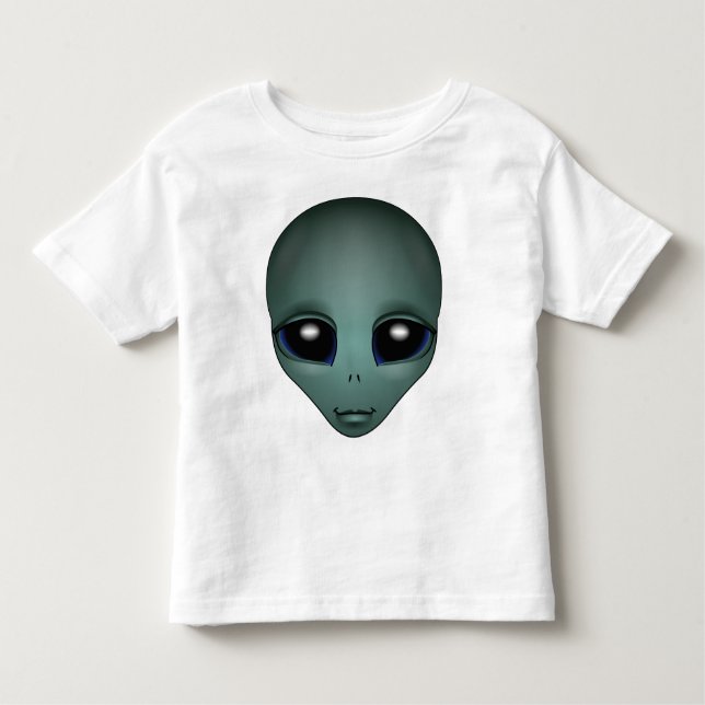 Camiseta De Bebé Bebé Alien Shirt Cute Alien Toddler Shirt (Anverso)