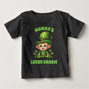 Camiseta De Bebé Bebé Amuleto de la Suerte de Mamá