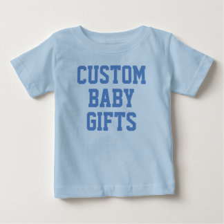Camiseta De Bebé Bebé azul personalizado personalizado y camiseta p