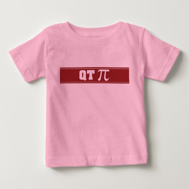 Camiseta De Bebé Bebé bebé niño pequeño Cutie Pie QT Pi Camiseta (Anverso)