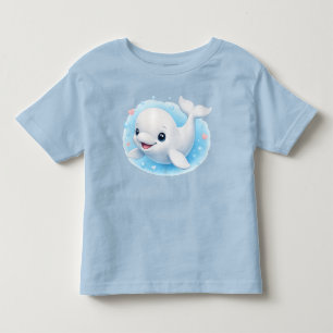 Camiseta De Bebé Bebé Beluga Ballena Adorable