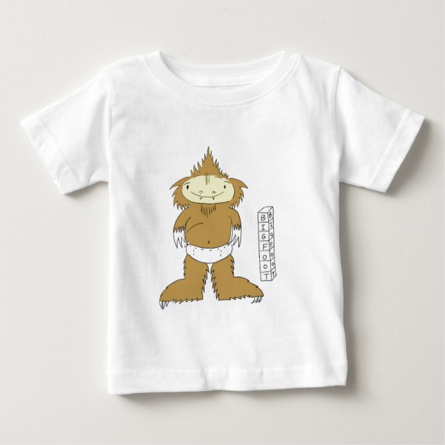 Camiseta De Bebé bebé Bigfoot (Anverso)