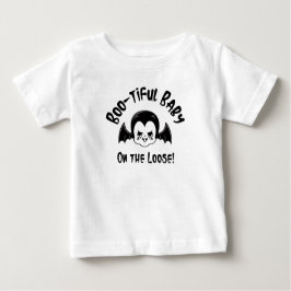 Camiseta De Bebé Bebé Bootiful On the Loose Kid Halloween divertido