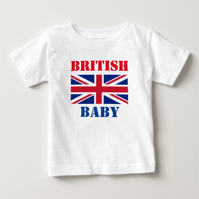 CAMISETA DE BEBÉ BEBÉ BRITÁNICO (Anverso)