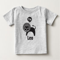 Bebé Camiseta-Leo del zodiaco