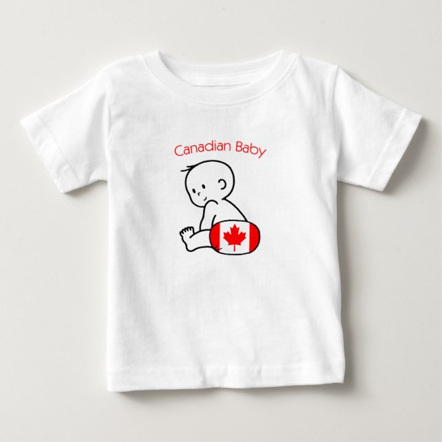 Camiseta De Bebé Bebé canadiense (Anverso)