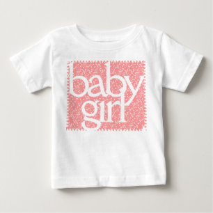 Camiseta De Bebé Bebé Chica Vintage Camiseta Floral Rosa