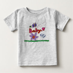 Camiseta De Bebé Bebé con la mariposa