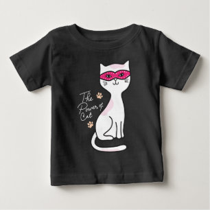 Camiseta De Bebé Bebé con máscara de gato