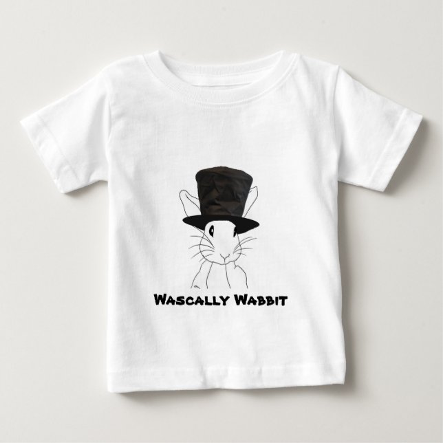 Camiseta De Bebé Bebé Conejito Travieso (Anverso)