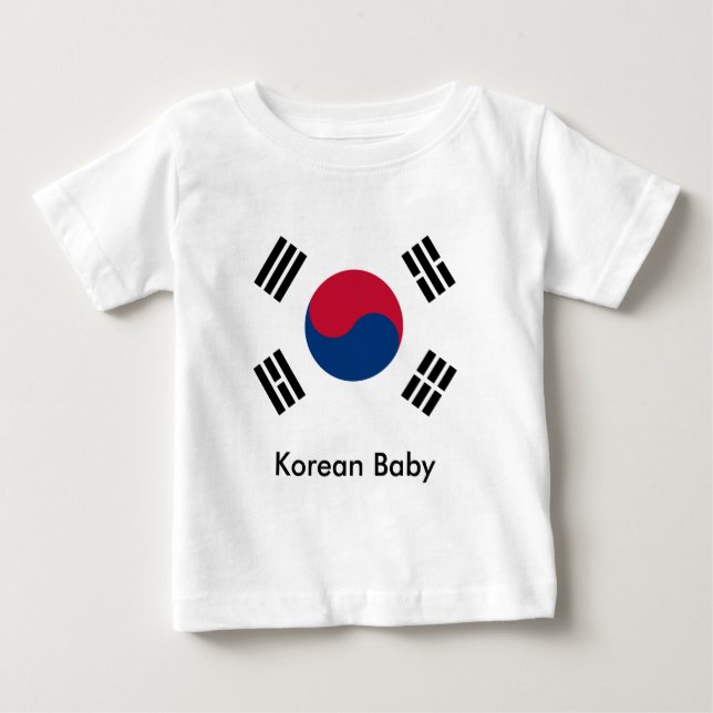 Camiseta De Bebé bebé coreano (Anverso)