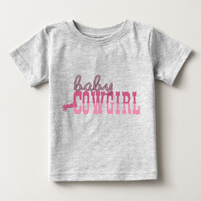 Camiseta De Bebé Bebé Cowgirl (Anverso)