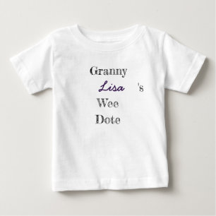 Camiseta De Bebé Bebé de abuela personalizado