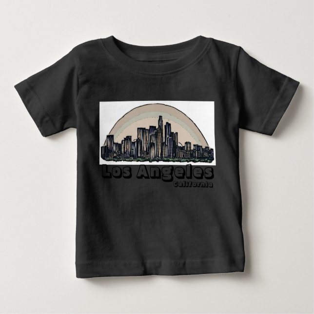Camiseta De Bebé Bebé de arte de California en Los Ángeles (Anverso)
