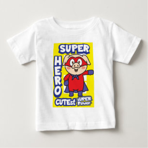Camiseta De Bebé bebé de cerdo superhéroe