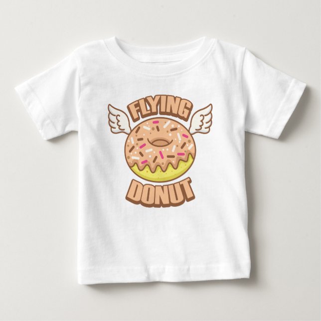 Camiseta De Bebé Bebé de donut volador (Anverso)