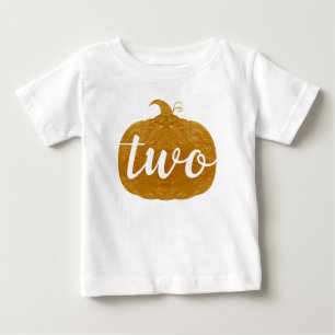 Camiseta De Bebé Bebé de dos a dos años   Calabaza dorada