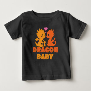 Camiseta De Bebé Bebé de dragón de pareja