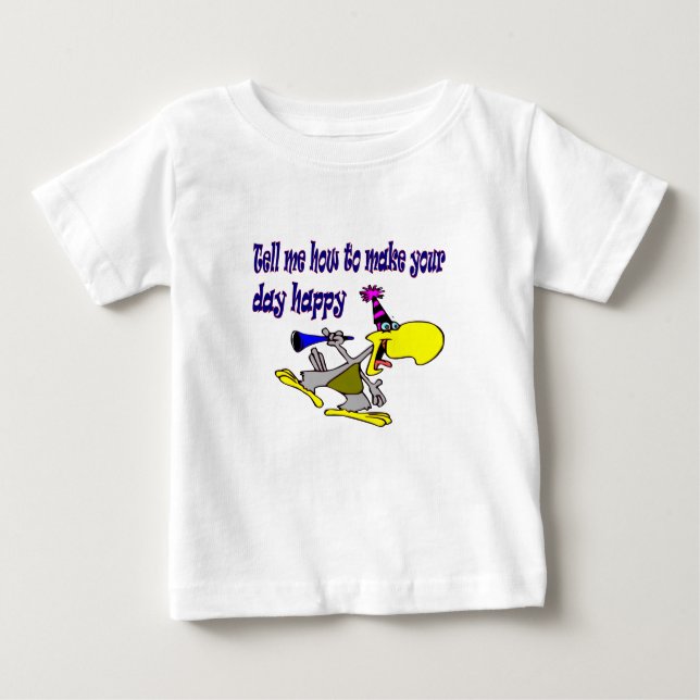 Camiseta De Bebé bebé de feliz día (Anverso)