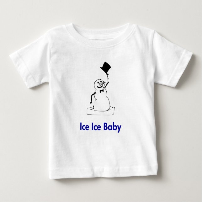 Camiseta De Bebé Bebé de hielo de nieve (Anverso)