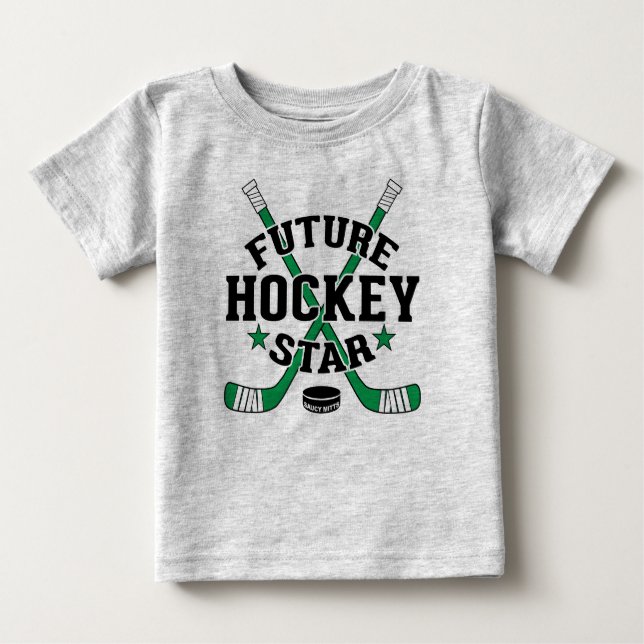 Camiseta De Bebé Bebé de hockey futuro hockey Estrella de hockey Gr (Anverso)