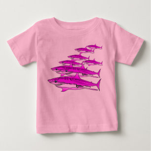 Camiseta De Bebé Bebé de la brigada del tiburón