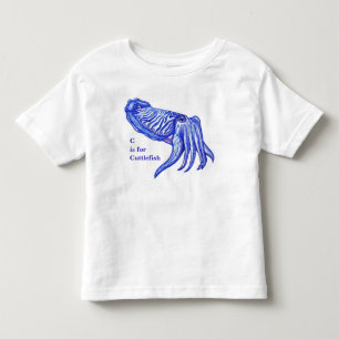 Camiseta De Bebé Bebé de las ilustraciones de las jibias y la